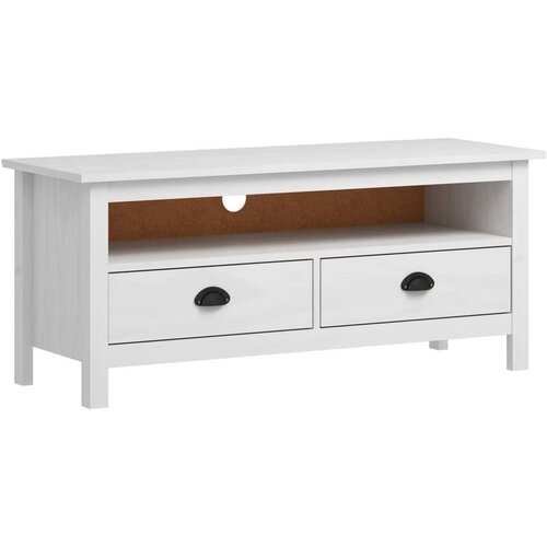 TV omarica Hill bela 110x40x47 cm trdna borovina, (20622834) Cene