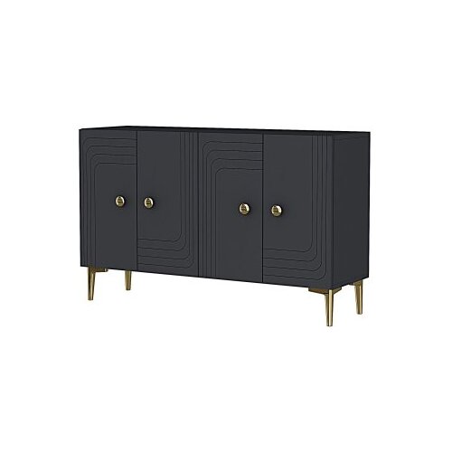 Hanah home konzola lessi 120 anthracite gold Slike