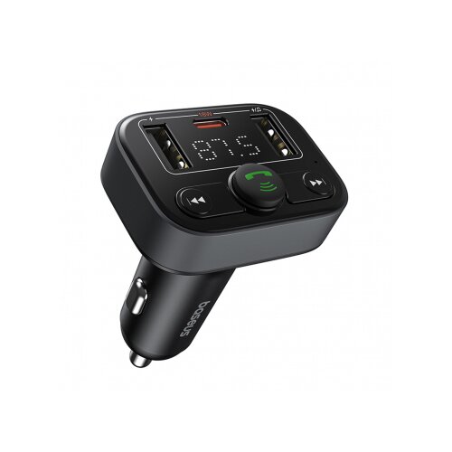 Baseus FM2 Transmiter, bluetooth, prostoročna naprava + avtopolnilec 2x USB A in USB-C 18W Cene
