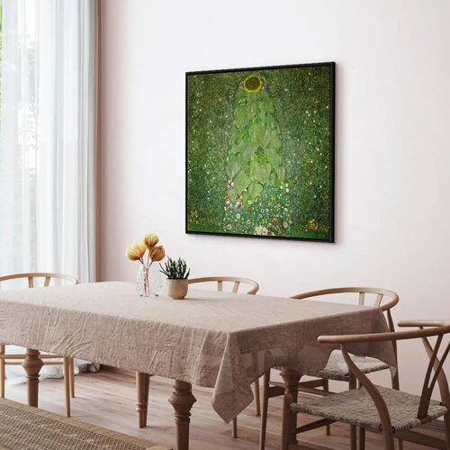  Slika - Gustav Klimt &amp;ndash; The Sunflower 80x80 U crnom drvenom okviru Slike