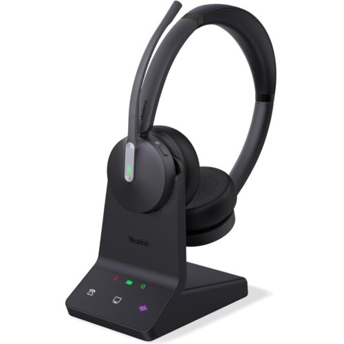 Yealink WH64 Dual UC Slu&amp;scaron;alice Brezžično Obruč za glavo Pisarna / klicni center Micro-USB Bluetooth Črna Slike