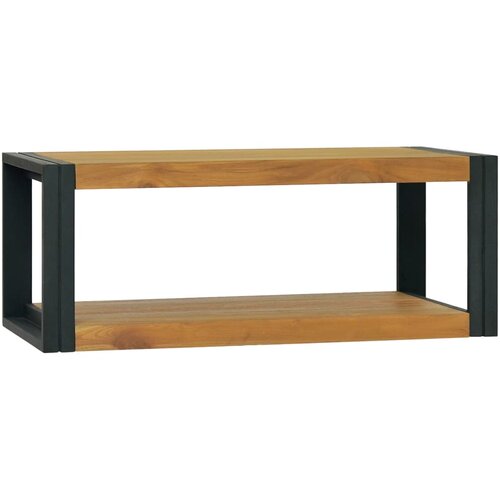vidaXL Stenska kopalniška omarica 90x45x35 cm trdna tikovina Cene