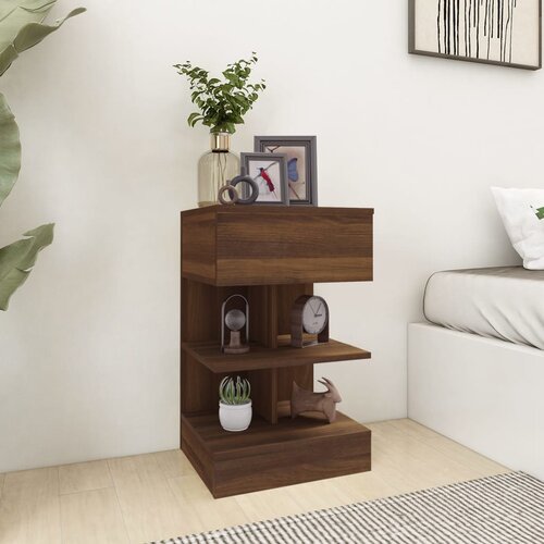 vidaXL noćni ormarići 2 kom boja smeđeg hrasta 40 x 35 x 65 cm drveni Cijene