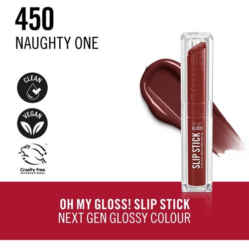 Rimmel London Stay Glossy sjajilo za usne za usne nijansa NAUGHTY ONE 3.4 g Slike
