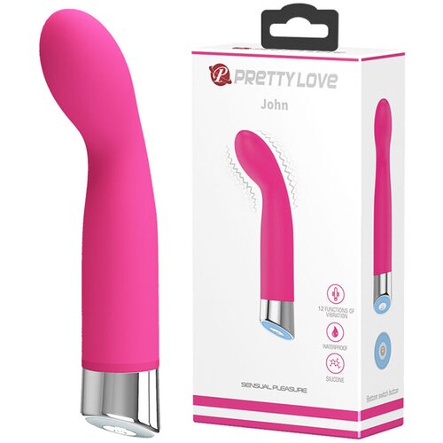  Vibrator John, 14.6cm, Roze Slike