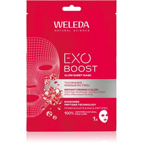 Weleda Exo Boost sheet maska za blistav ten za učvr&scaron;ćivanje kože lica 20 ml Cijene