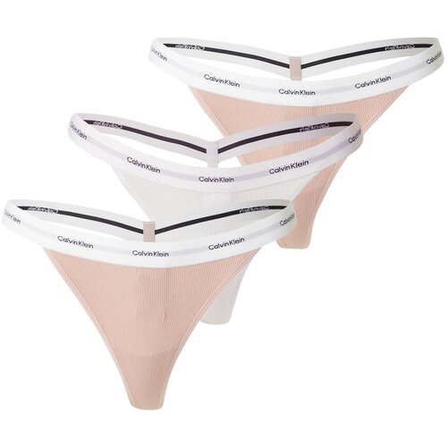 Calvin Klein Underwear Tanga gaćice prljavo roza / crna / bijela Slike