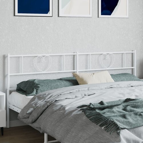  The Living Store Kovinsko vzglavje belo 200 cm - Vzglavje, (21500386) Cene