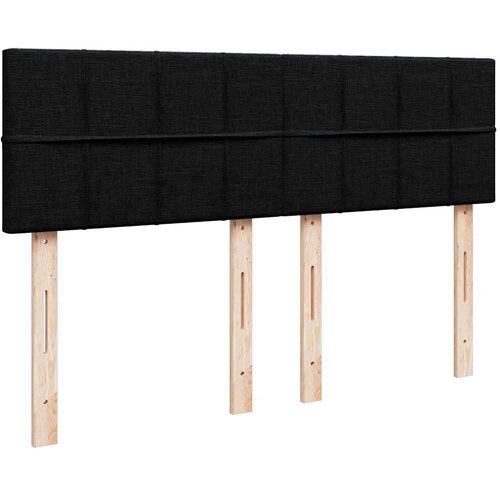 VidaXL otomanski krevet s madracem crni 140x200 cm tkanine Slike