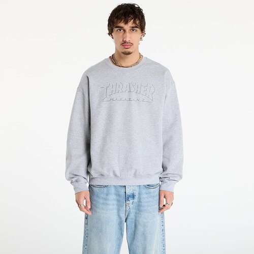 Thrasher Sweatshirt Shadow Mag Logo Crewneck Sport Grey L Cene