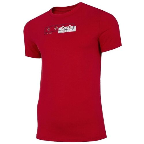 4f Majice s kratkimi rokavi TSM021 Rdeča Cene
