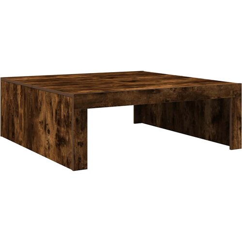 Maison Chic Klubska mizica - kavna mizica - Nizka mizica dimljeni hrast 100x100x35 cm konstruiran les, (21752131) Cene