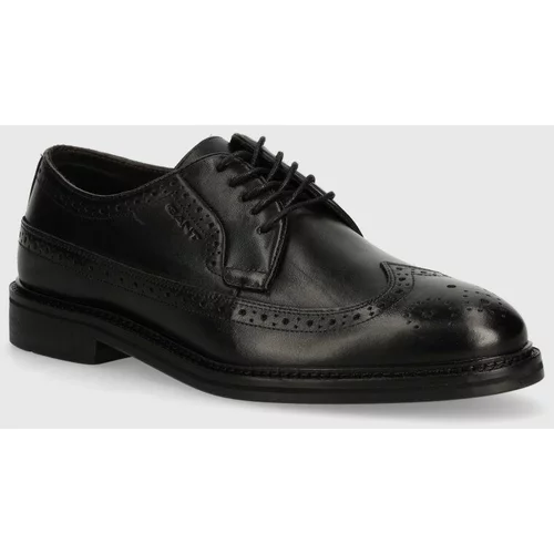 Gant Kožne cipele Bidford za muškarce, boja: crna, 28631465.G00