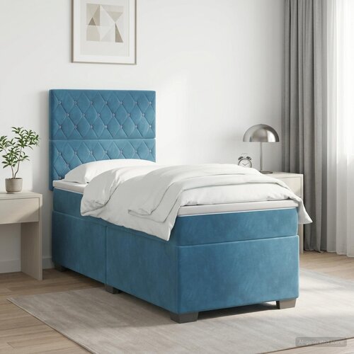  Boxspring krevet s madracem Plava 100 x 200 cm Bar&scaron;un Cijene