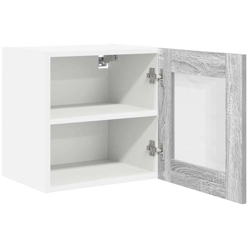 VidaXL viseći ormarić s policom riga 2 pcs siva sonoma 40 x 31 x 40 cm Slike