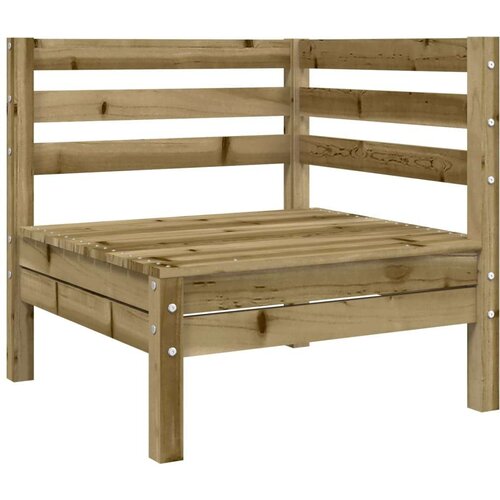  Kutna vrtna sofa s jastucima od impregnirane borovine Slike