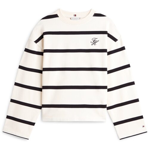 Tommy Hilfiger Majica ecru / črna Cene