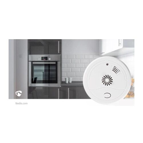Nedis Detektor toplote z alarmom 85dB gumb za test EN54 9V baterija 6LR61, (5000310042) Slike