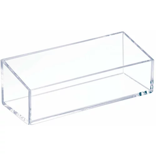 iDesign Prozorna zložljiva škatla Clarity, 15 x 6 cm