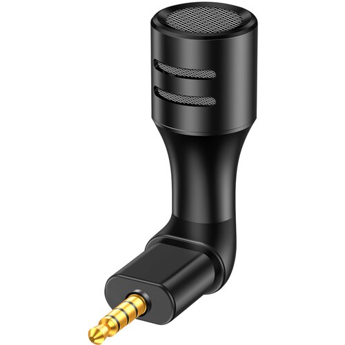 AVIZAR Mini stereo mikrofon s 3,5-mm prikljuckom, zmanjšanje hrupa in izjemno kompakten - crn, (20731592) Cene