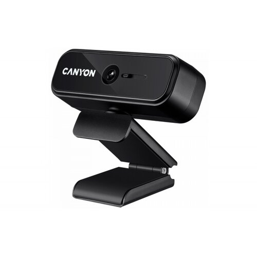 Canyon C2 720P hd 1.0Mega fixed focus webcam with USB2.0. connector, 360° rotary view scope, 1.0Mega pixels, built in mic, resolution 1280*720(1920*1080 by interpolation), viewing angle 46°, cable length 1.5m, 90*60*55mm, 0.104kg, black Cene