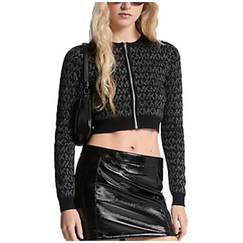 Michael Kors Športne jope in jakne MK NK ZIP CARDI Črna Cene