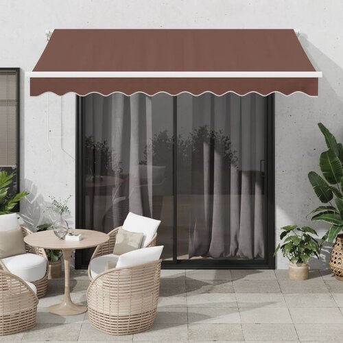 vidaXL Tenda na ručno uvlačenje smeđa 300 x 250 cm Cijene