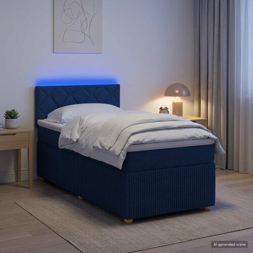 Boxspring krevet s madracem Plava 80 x 200 cm Tkanina Cene