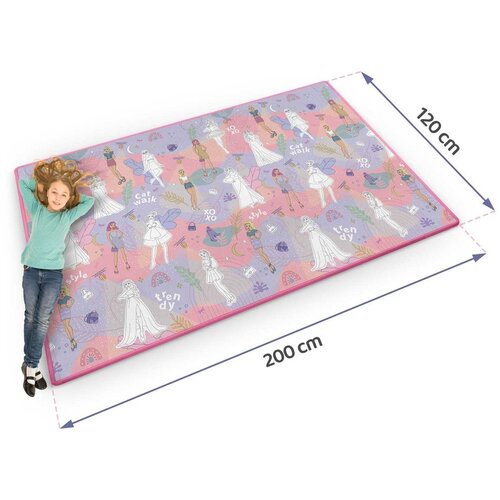 Ricokids model Fashion XXL podloga za bojanje + flomasteri GRATIS 200 x 120 cm Slike