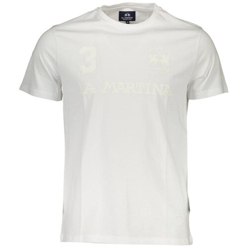 La Martina WHITE MEN&amp;#039;S SHORT SLEEVE T-SHIRT Slike