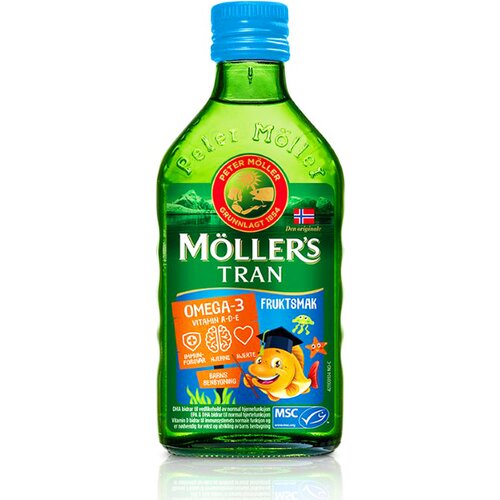 MÖLLER'S Omega-3 ulje iz jetre bakalara za decu sa vitaminima a, d i e 250ml 123831 Slike