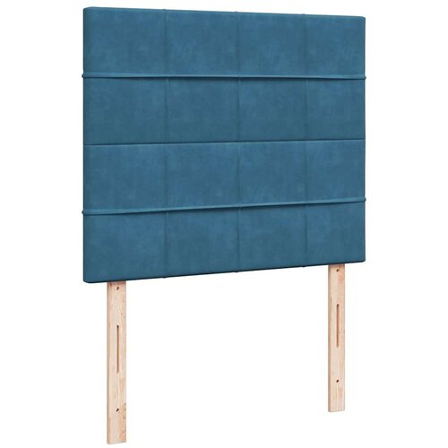 VidaXL Okvir kreveta s madracima tamnoplavi 120x200 cm bar&amp;scaron;unasti Slike