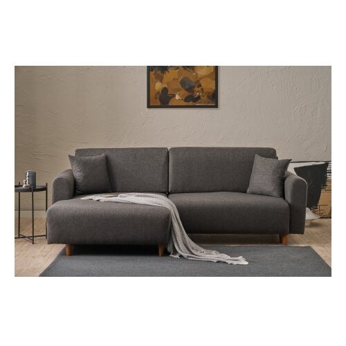 Atelier Del Sofa ugaona garnitura mane left anthracite Cene