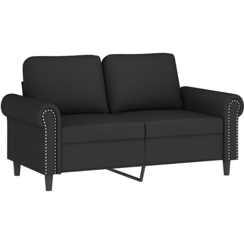 VidaXL Kavč dvosed črn 120 cm žamet, (20922074) Slike