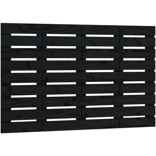  Zidno uzglavlje crni 106 x 3 x 63 cm od masivne borovine Slike