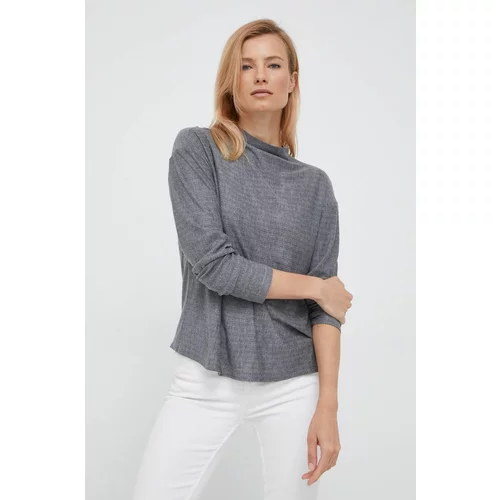 Emporio Armani pulover ženski, siva barva
