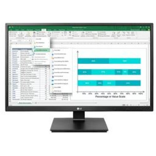LG monitor 60,5 cm (23,8") 24BK55YT 1920x1080 75Hz ips 5ms vga dvi hdmi displayport 2xUSB2.0 pivot 3H, (21286880) Cene
