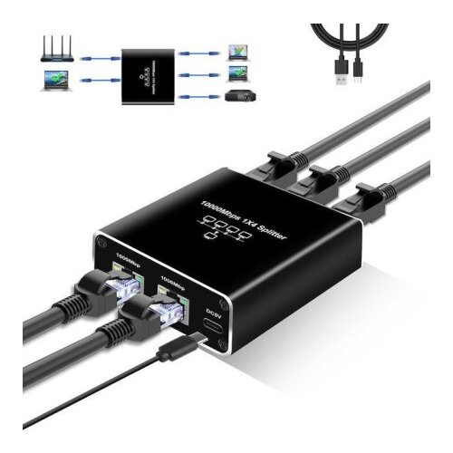  Ethernet Spliter KT-ETS14 1/4 1000Mbps ( 11-526 ) Cene