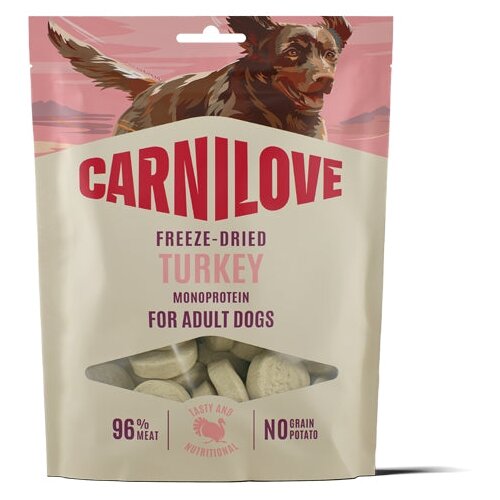 Carnilove Dog Freeze-Dried pribolj&scaron;ki, puran - 60 g Cene
