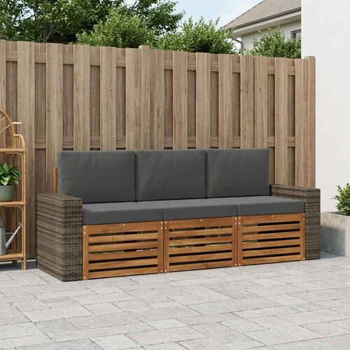  Setovi sofa 3 kom. Čvrsto drvo akacije Cijene