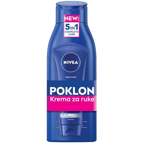 Nivea mleko za telo 400ml+krema za ruke 100ml gratis Slike