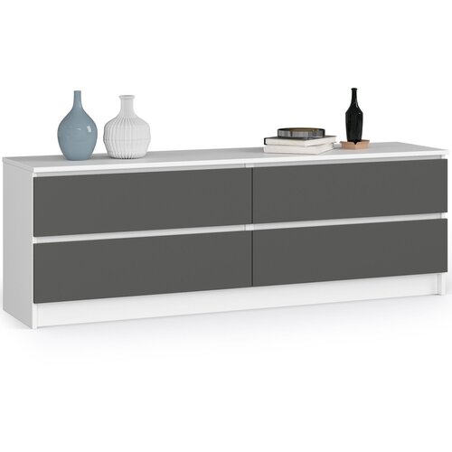 AKORD KOMODA K160 4SZ CLP BELO / SIVO, (21703131) Cene