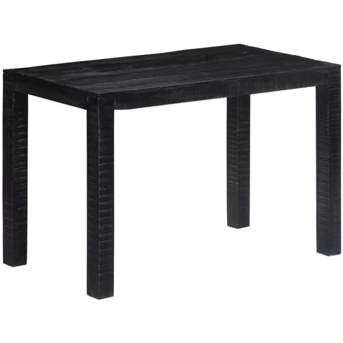  Jedilna miza trmangov les 118x60x76 cm črna