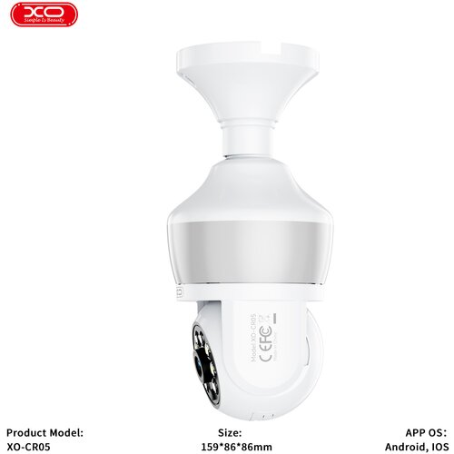 XO sigurnosna kamera CR05 3MP wifi bt Slike