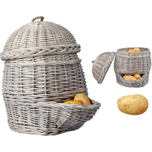 Esschert Design Ko&amp;scaron;ara za shranjevanje krompirja Esschert (35,2 x 46,5 x 44,8 cm, siva) Slike