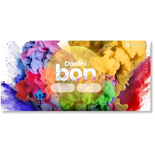  Darilni bon za umetniške in ustvarjalne potrebščine Cene
