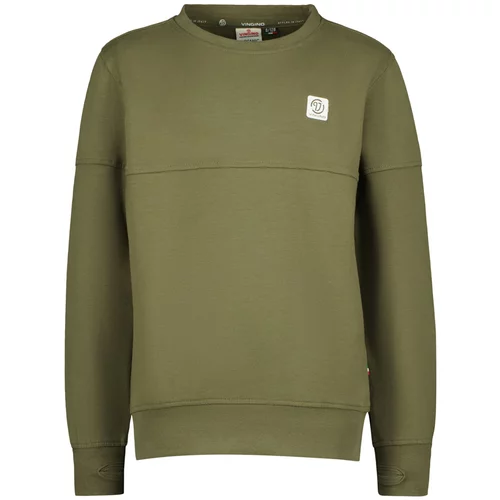 VINGINO Sweater majica tamno zelena / bijela