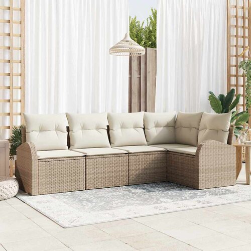  Set sofe s jastukom 5 pcs Bež Poliester Cene