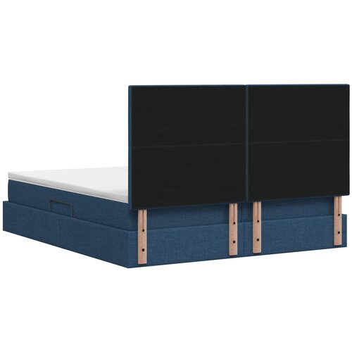  s od storage s uzglavljem Plava 200 x 200 cm Tkanina Slike