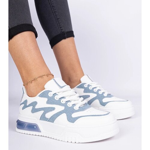 D/CEO marka niezdefiniowana Blue women's sneakers with denim accents Lasata Cijene
